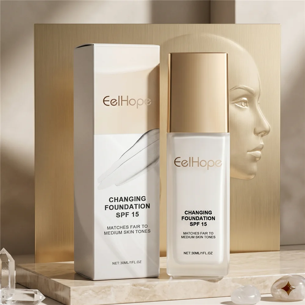 Moisturizing Foundation Liquid Hydrating Face Base Lightweight Concealer Long Lasting Waterproof Professional Makeup for All Ski
