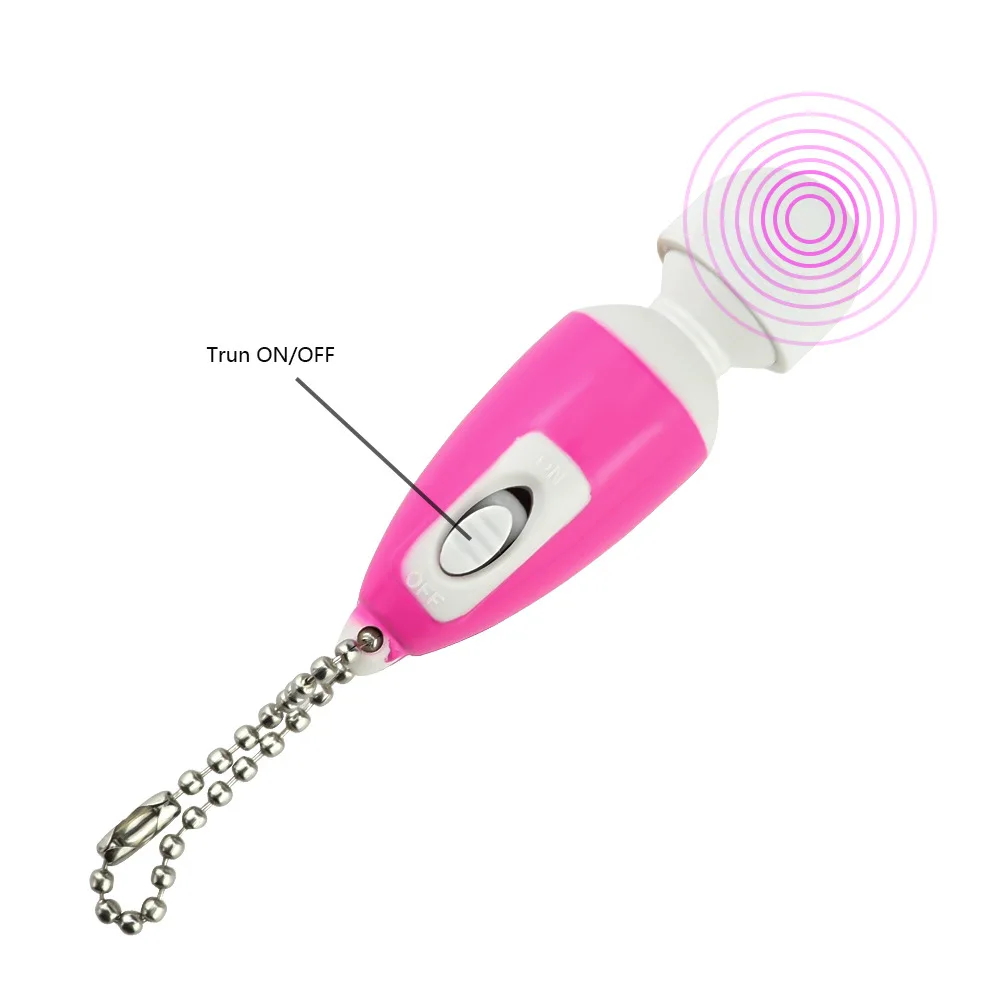 Llavero Mini AV vibrador masajeador de varita mágica para mujeres, estimulador de clítoris, bala vibradora, Juguetes sexuales, productos para adultos
