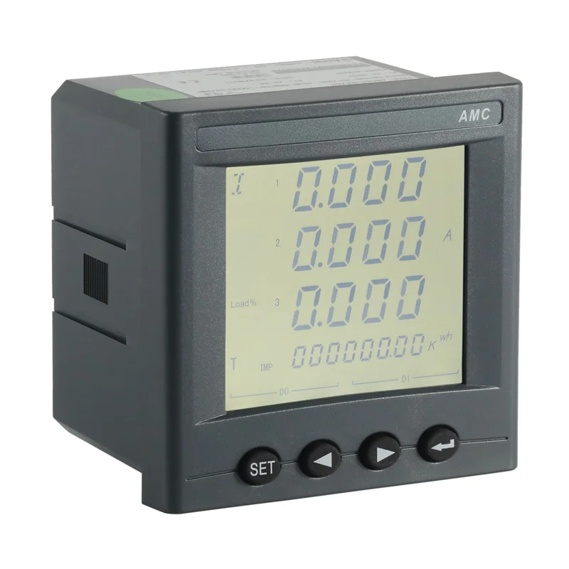 LCD multi-function meter AMC72L-E4/KC switch output low voltage power monitoring