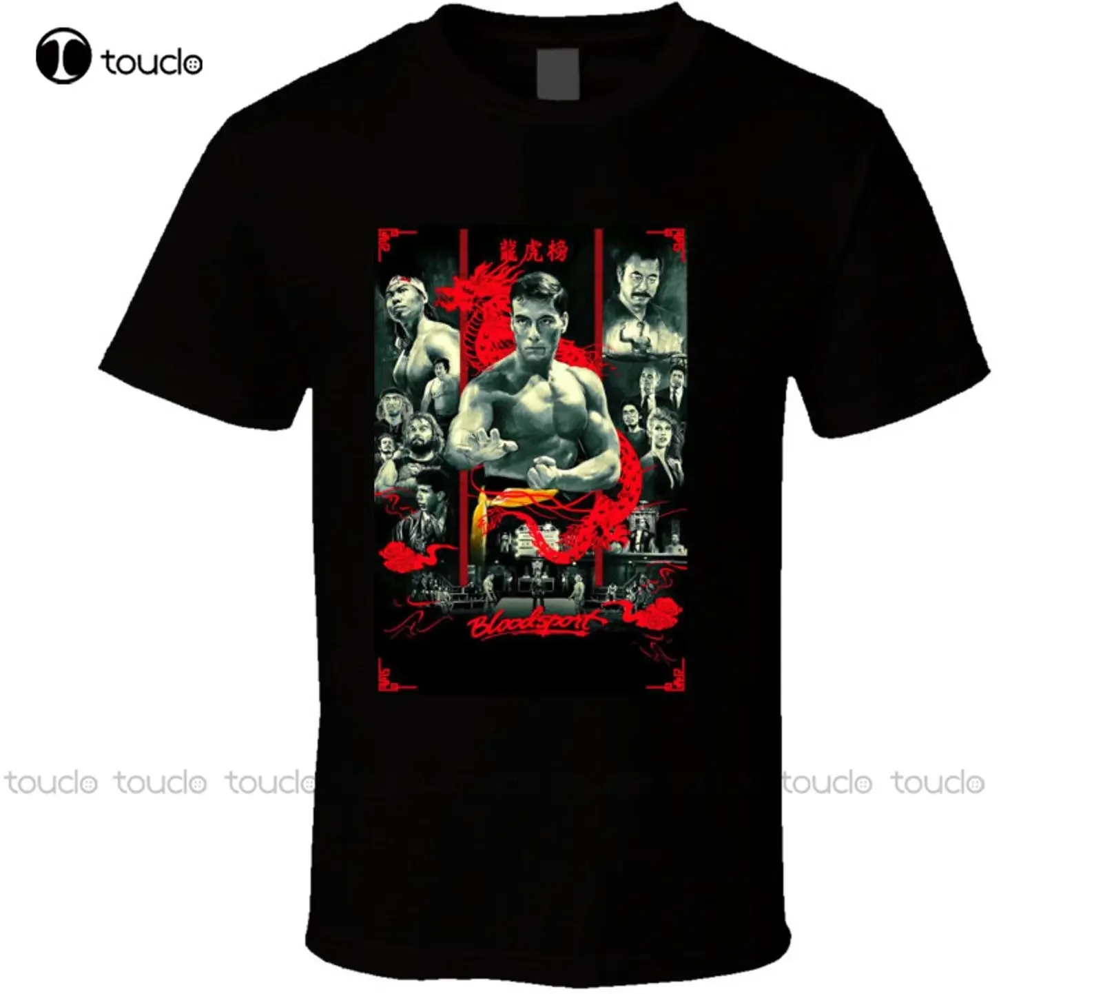 Bloodsport Jean Claude Van Damme Action Movie T Shirt Gym Shirts For Men Custom Aldult Teen Unisex Digital Printing Tee Shirts