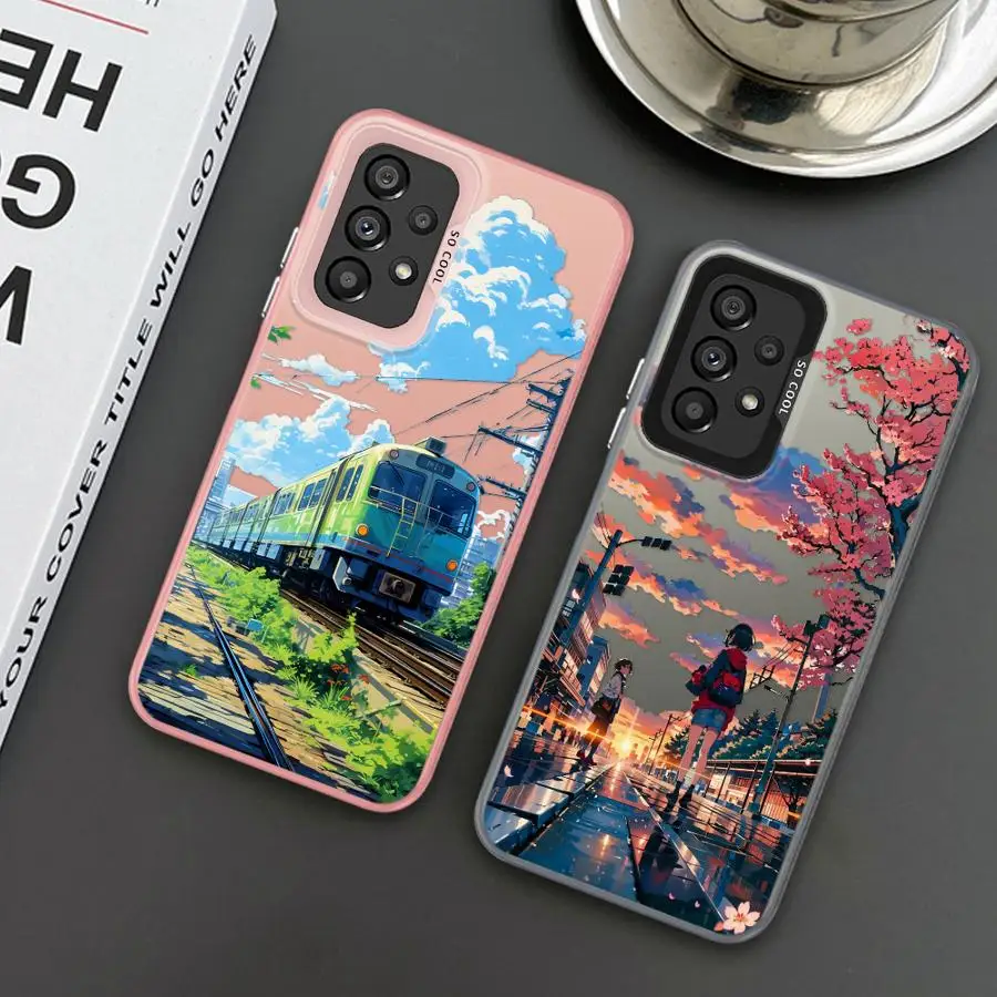 Summer Sky Phone Case for Samsung Galaxy A15 A25 A72 A51 A52 A71 4G A54 A73 A55 A53 A52s 5G Shockproof Mobile Cases