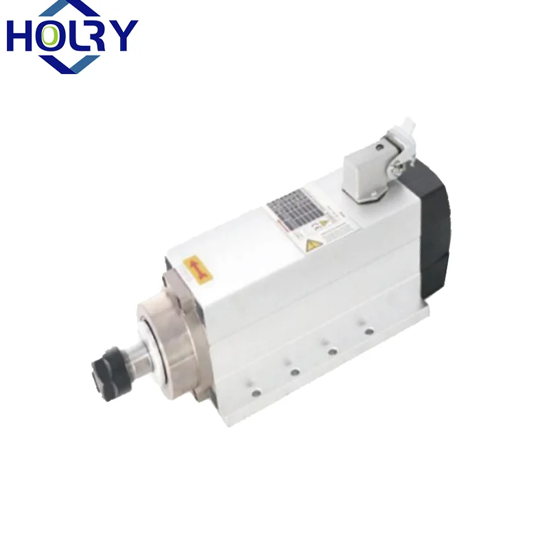 High Quality 1.5KW Square Air Cooled Spindle Motor 220V/380V 110mm Diameter CNC Spindle 3kw ER20 18000rpm spindle motor