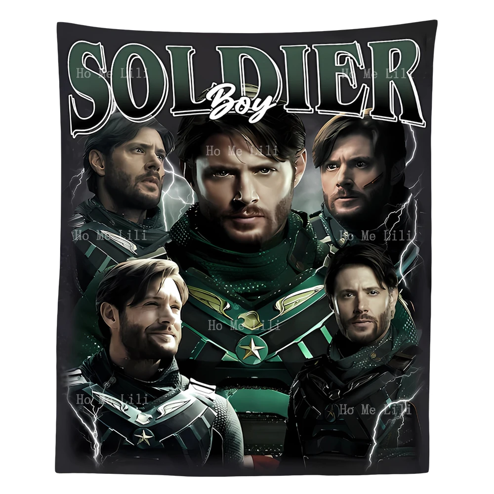 Soldier Boy 90s Retro Design Vintage Tapestry Wall Hanging For Bedroom Living Room Modern Fashion Design Tapestries