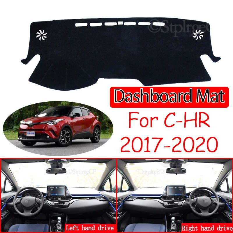 Anti-Slip Mat Dashboard Dash Cover Pad Sunshade Dashmat Protect Carpet Car Accessories for Toyota C-HR 2017 2018 2020 CHR C HR