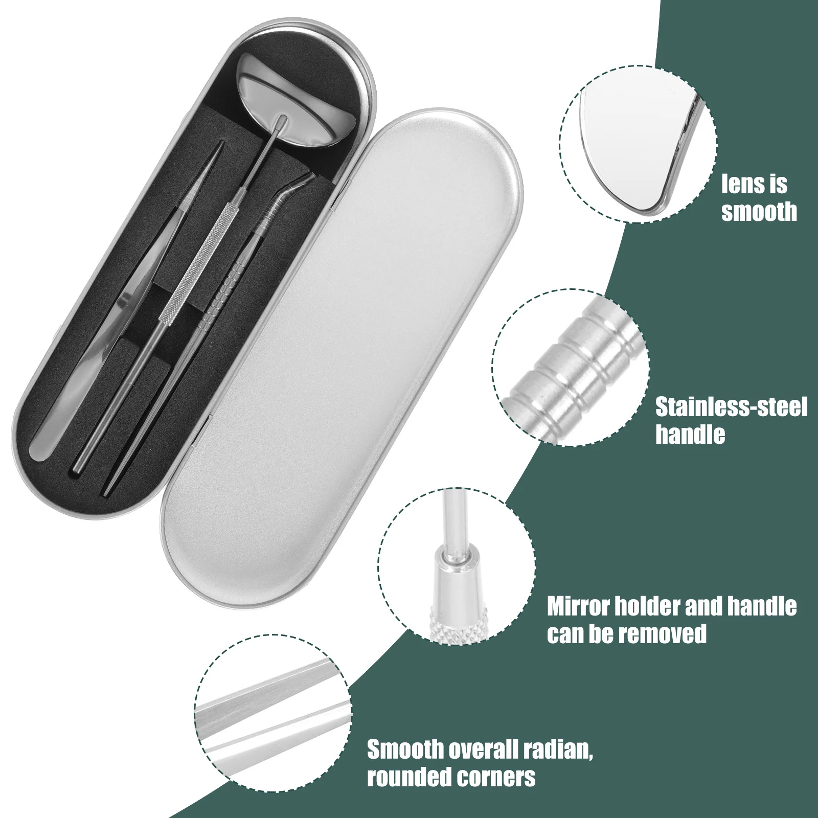 1 conjunto de ferramentas para cílios profissional pinças de aço inoxidável lash-up vara espelho portátil extensão de cílios enxertia fornecimento