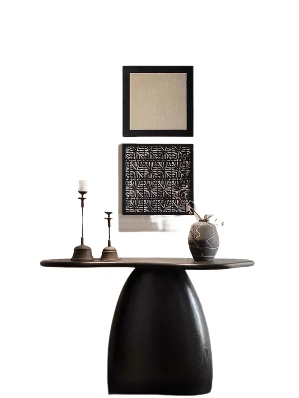 

Italian light luxury entrance platform entry door art plan entrance table aisle corridor small size end view decoration table