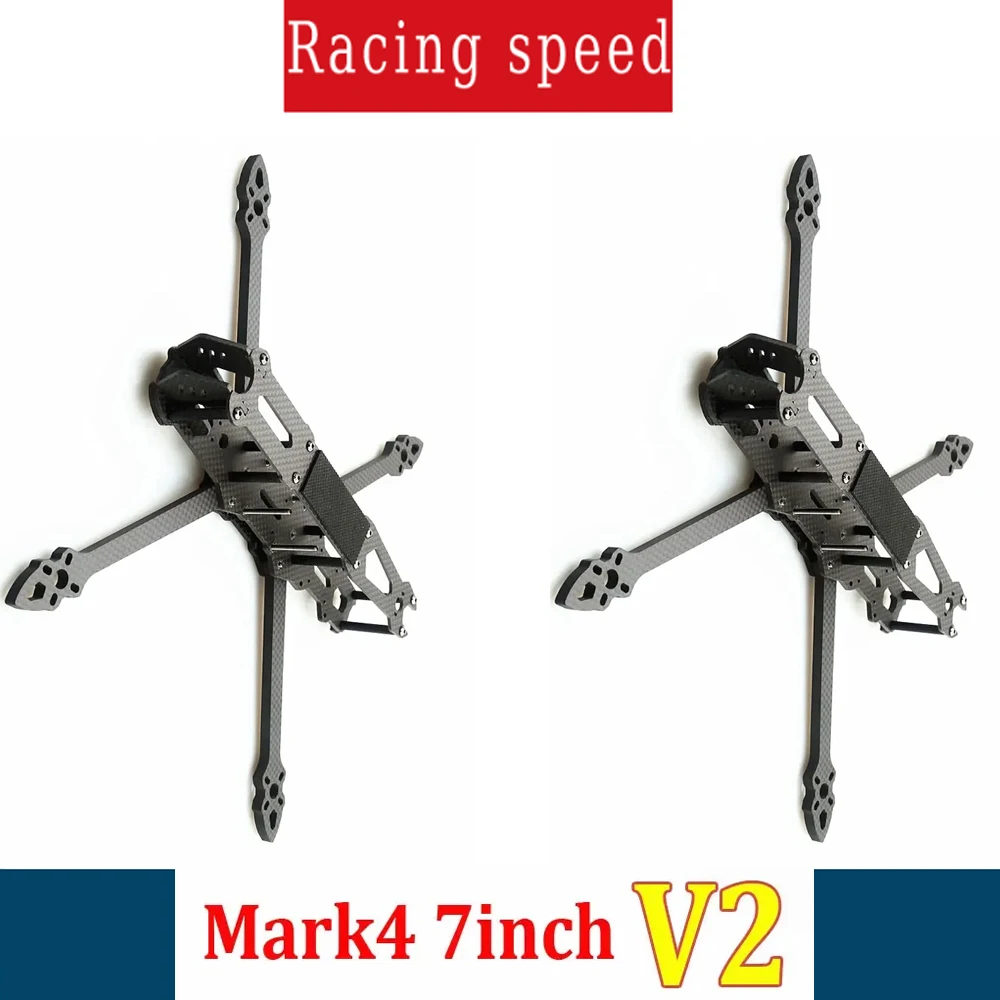 

Mark4 5inch FPV Carbon Fiber Frame 225mm Wheelbase with 5mm Arm Freestyle Long Range Frame for RC Quadcopter Racing Drone