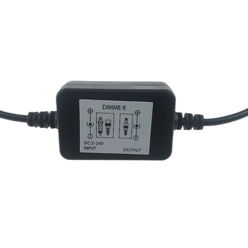 Cavo commutatore controllo velocità dimmerabile per luci LED DC5V~24V, ventole, 5,5x2,1 mm