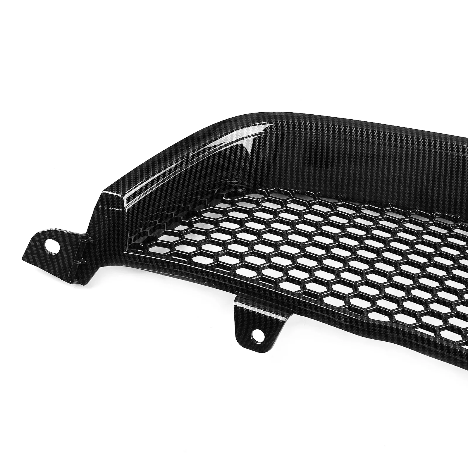 Rejilla Delantera de Carbono/Negro Brillante/Mate, Parrilla de Carreras, Rejilla Superior para Parachoques, Malla para Capó para Honda Accord CL7 Euro R Acura TSX 2003-2005