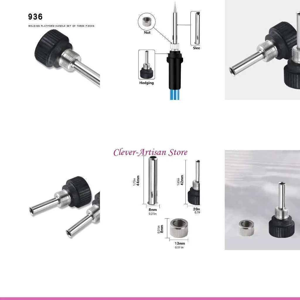 

E06B 936 Soldering Iron Handle Accessories High Temperature Resistant Replacement of Broken Parts Corrosion Resistance