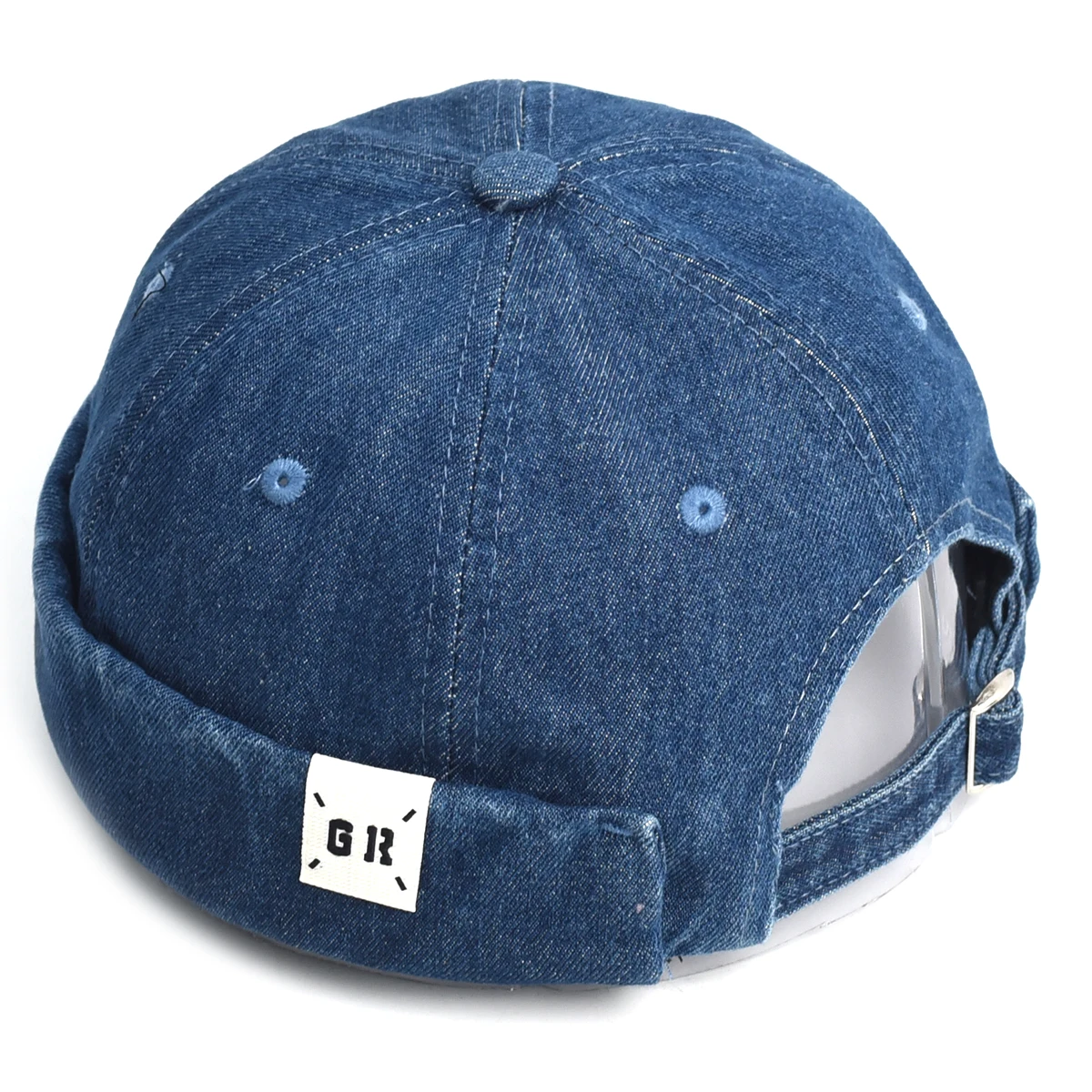 

Fashion Denim Docker Cap Brimless Hat Solid Skullcap Solid Color Sailor Cap Beanie Hats Men Women Bucket Cap Adjustable Dad Hat