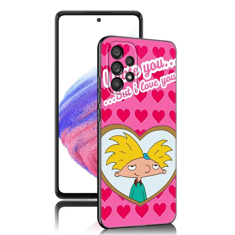 Hey Arnold Helga Cute Phone Case For Samsung Galaxy A21 A30 A50 A52 S A13 A22 A32 4G A33 A53 A73 5G A12 A23 A31 A51 A70 A71 A72