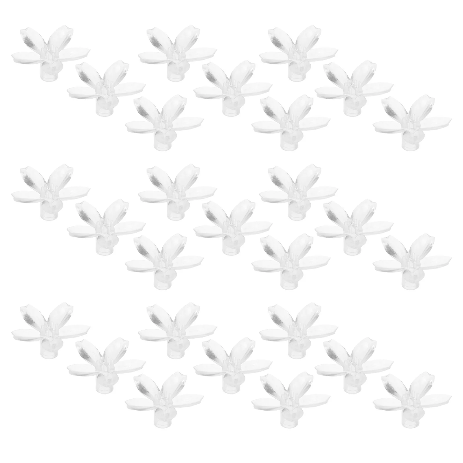 100pcs Cherry Blossom Lamp Shade Covers Transparent Flower Pendant For Led String Lights Replacement Parts For Wedding Party