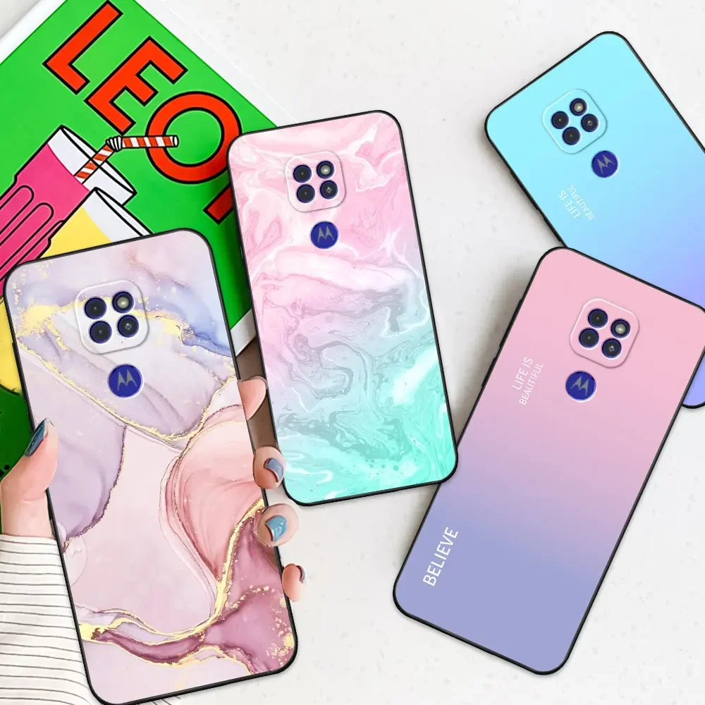 For Motorola MOTO G9 Case Moto G9 Play TPU Soft Silicone Fashion Phone Case For Moto G 9 G9 Play Flower Cover Coque Funda Shells