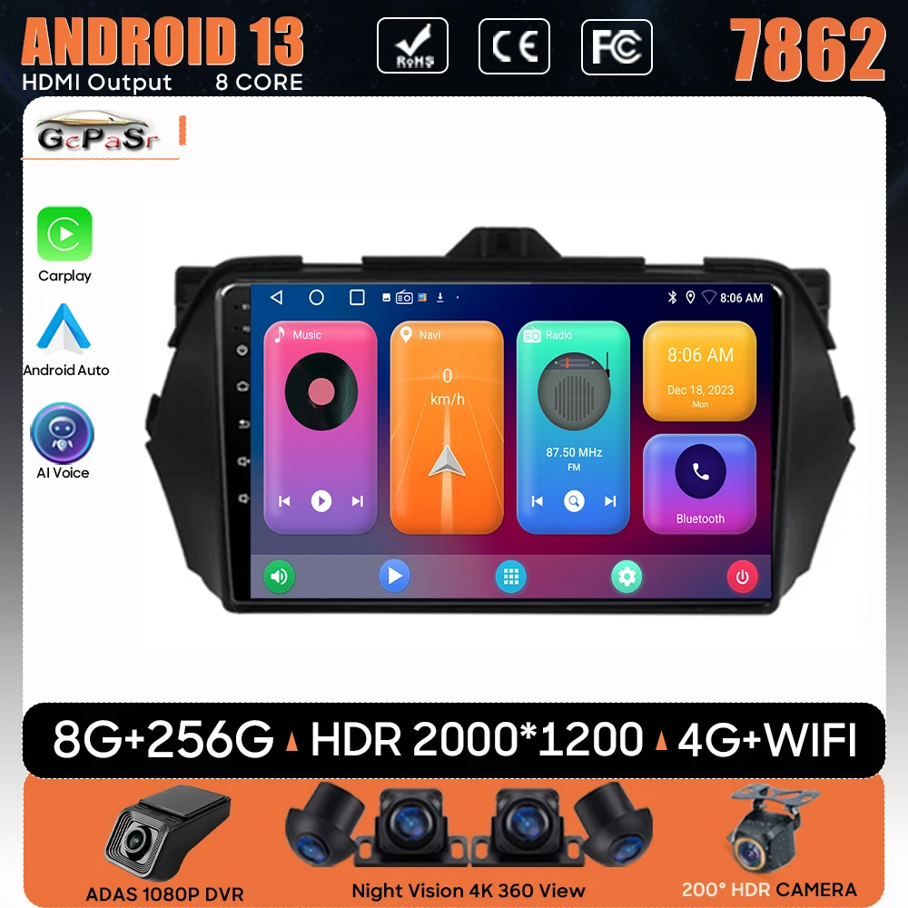 

Car Radio Android For Suzuki Alivio 2015 - 2018 GPS Navigation Auto BT Video Stereo 5G Head Multimedia Player Wifi No 2din DVD