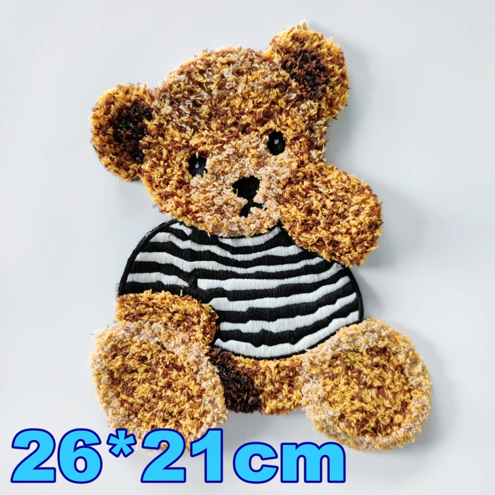 embroidery new bear badges,sew on bears patches for clothing,cartoon appliques,animal patch DIY YT22622