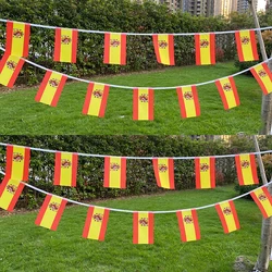 Aerlxemrbrae 20 teile/los Spanien bunting flags 5m Wimpel Spanien String flags Banner Ammern Festival Party Urlaub für dekoration