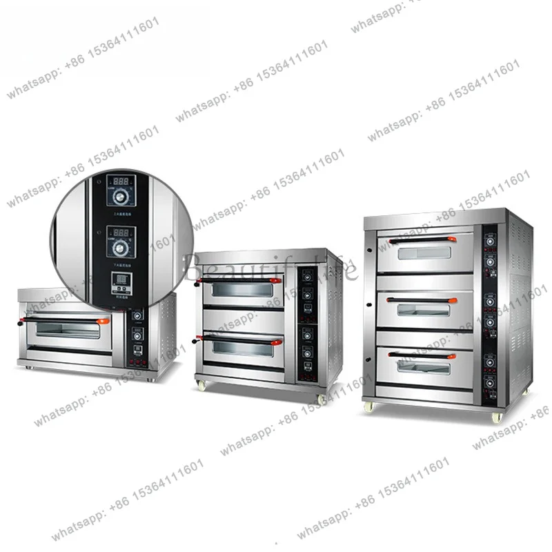 XX. Large capacity commercial gas pizza oven gas oven three-layer commercial oven