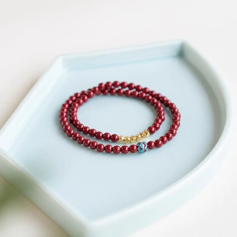 

Натуральный два круга, древний синий, фиолетовый, золотой песок, серебряный браслет