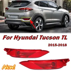 Reflector de parachoques trasero, luz de freno, luz trasera, antiniebla, lámpara de advertencia, lente de coche, accesorios para Hyundai Tucson TL 2015, 2016, 2017, 2018