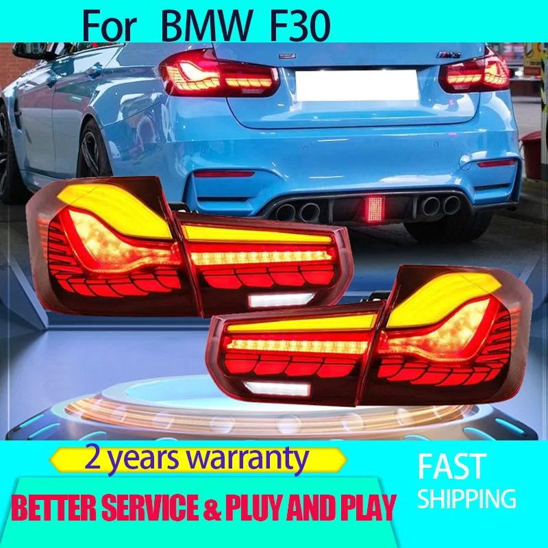 Car Styling for BMW F30 Tailights 2012-2019 BMW 3 Series Tail Lights 320i 325i 330i F80 Rear DRL Fog Brake Turn Signal Reversing