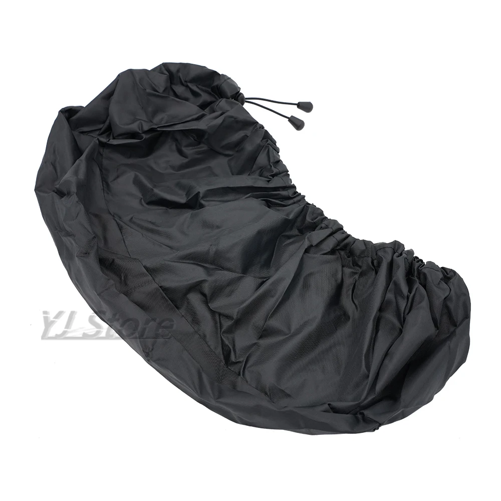 يصلح ل هارلي بجولة شارع الإنزلاق السرج أجزاء دراجة نارية أسود غطاء مقاوم للماء يغطي باجر مكبر صوت غطاء 1 Pairs