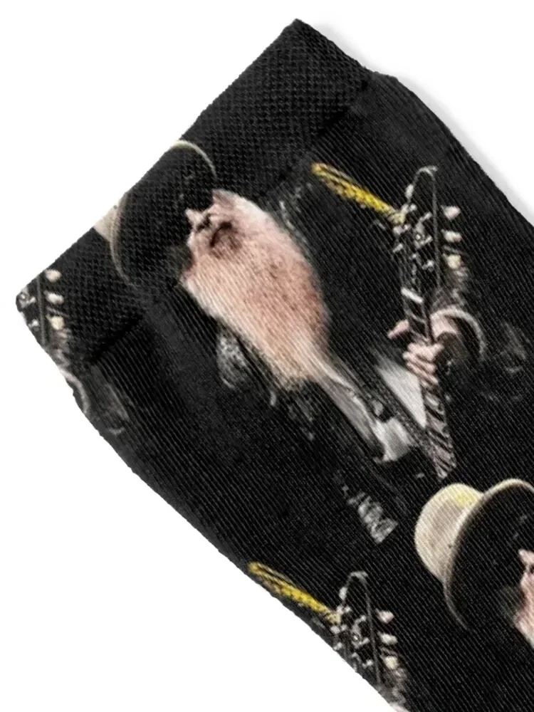 Vintage Band ZZTOP Rock Music 2024 - Logo Albums Retro Tour Socks colored floor FASHION Hiking boots Socks Men Women's