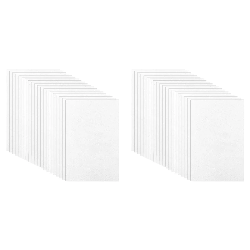 

ABCA-40 шт. Пена для вышивания 3 мм, 6 х 9 дюймов, листы пенопласта EVA для 3D-вышивки, поделок, поделок, ручного шитья, белый цвет