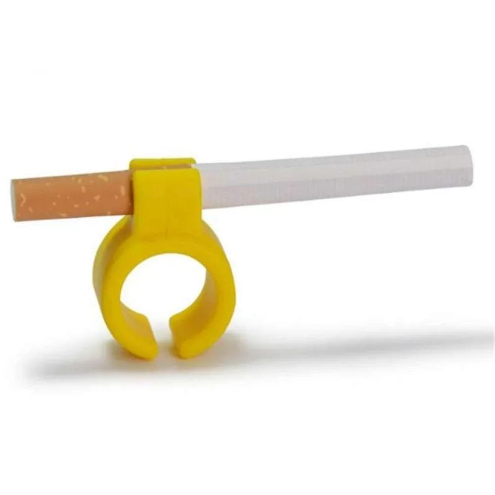 1Pc Silicone Ring, Cigarette Holder, Cigarette Ring, Men\'s Regular Thick Cigarette Set, Available in 6 Colors