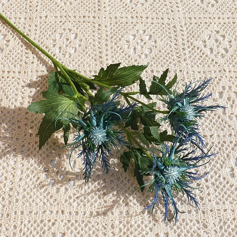 Neue künstliche Stachelknollenblumenzweige aus Kunststoff für Hochzeits- und Partydekorationen, Kunstblumen für Raumdekorationen – Detail 7