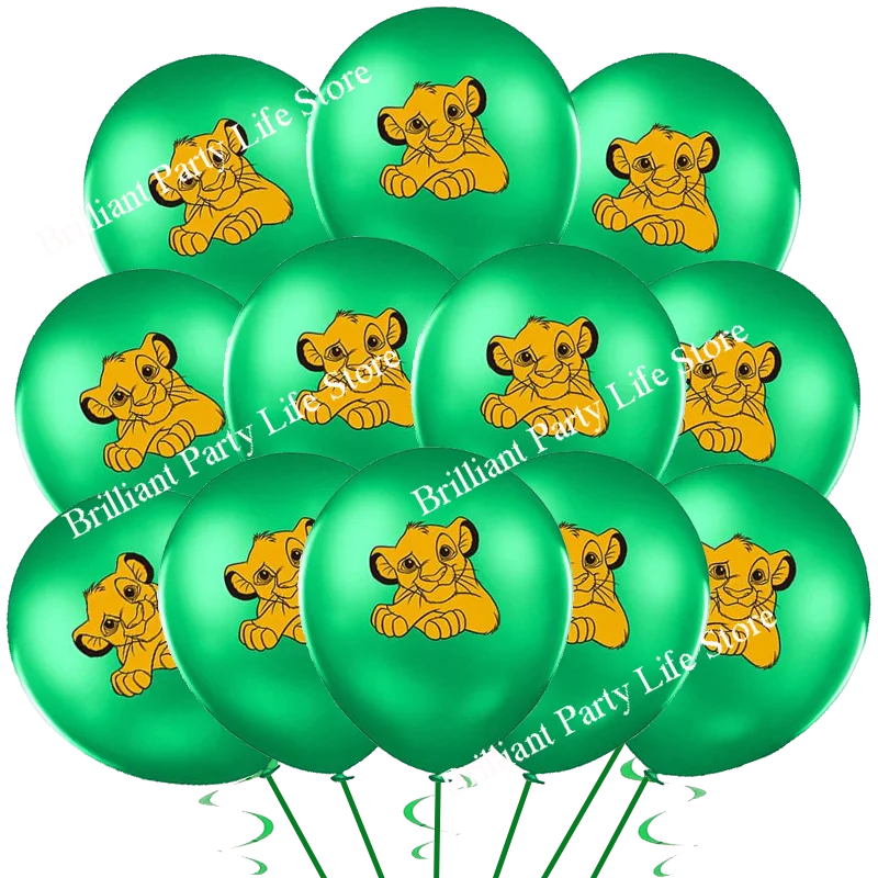 Disney Lion King Simba Birthday Party Decorations for Kids Boys Lion Kings Balloons Birthday Globlos Kit Party Decor Supplies