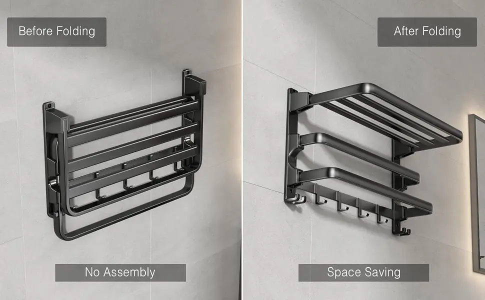 foldable towel rack