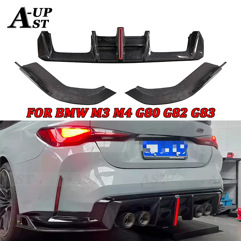 

Carbon Fiber AE Style Rear Lip For BMW M3 M4 G80 G82 G83 Rear Bumper Diffuser Wrap Angle Car Fender Splitter Spoiler Body Kits