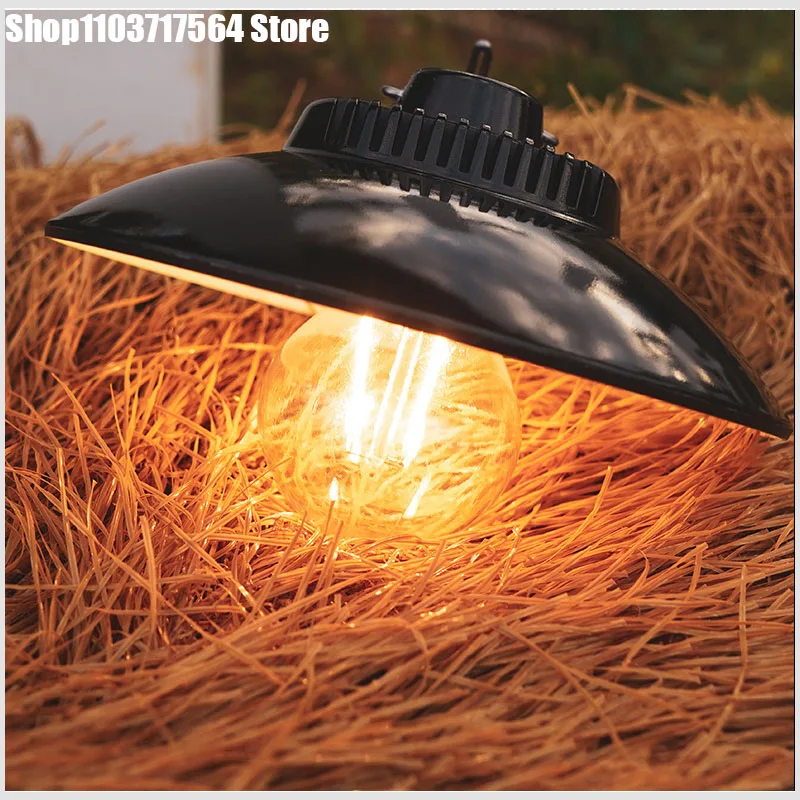 New Outdoor Vintage  Camping Lights Rechargeable Outdoor Hanging Lights Portable Fill Light Work Maintenance Lighting