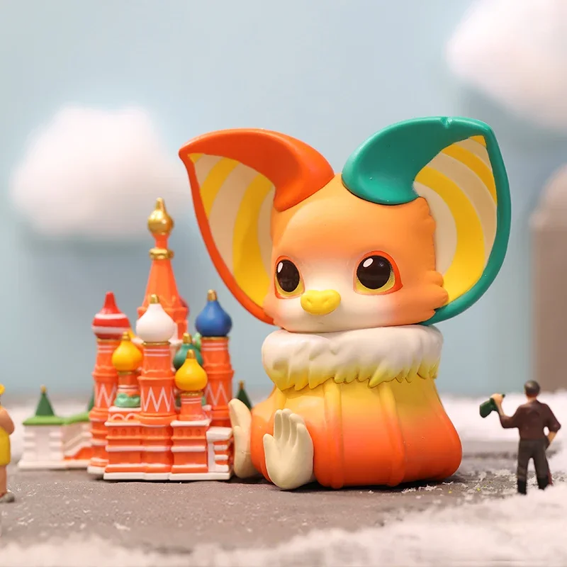 POP MART Yoki viaje alrededor de la serie de palabras caja ciega juguetes caja misteriosa Mistery Caixa figura de acción Surpresa modelo regalo de cumpleaños