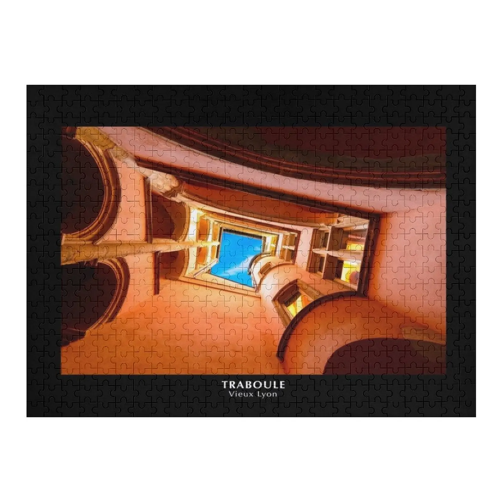 Traboule de Lyon Rompecabezas Nombre personalizado Foto personalizada Animal Juguete para bebé Rompecabezas