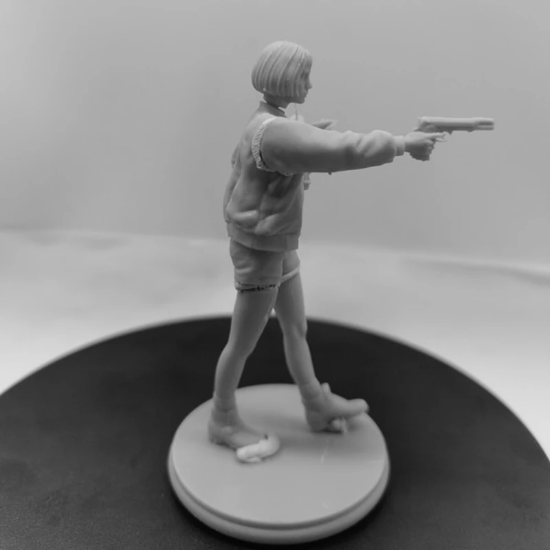 1/24 Scale 75mm Girl Killer Scene Resin Miniatures GK Figure Assemble Model Kit Unassembled and Unpainted StatuettesToys