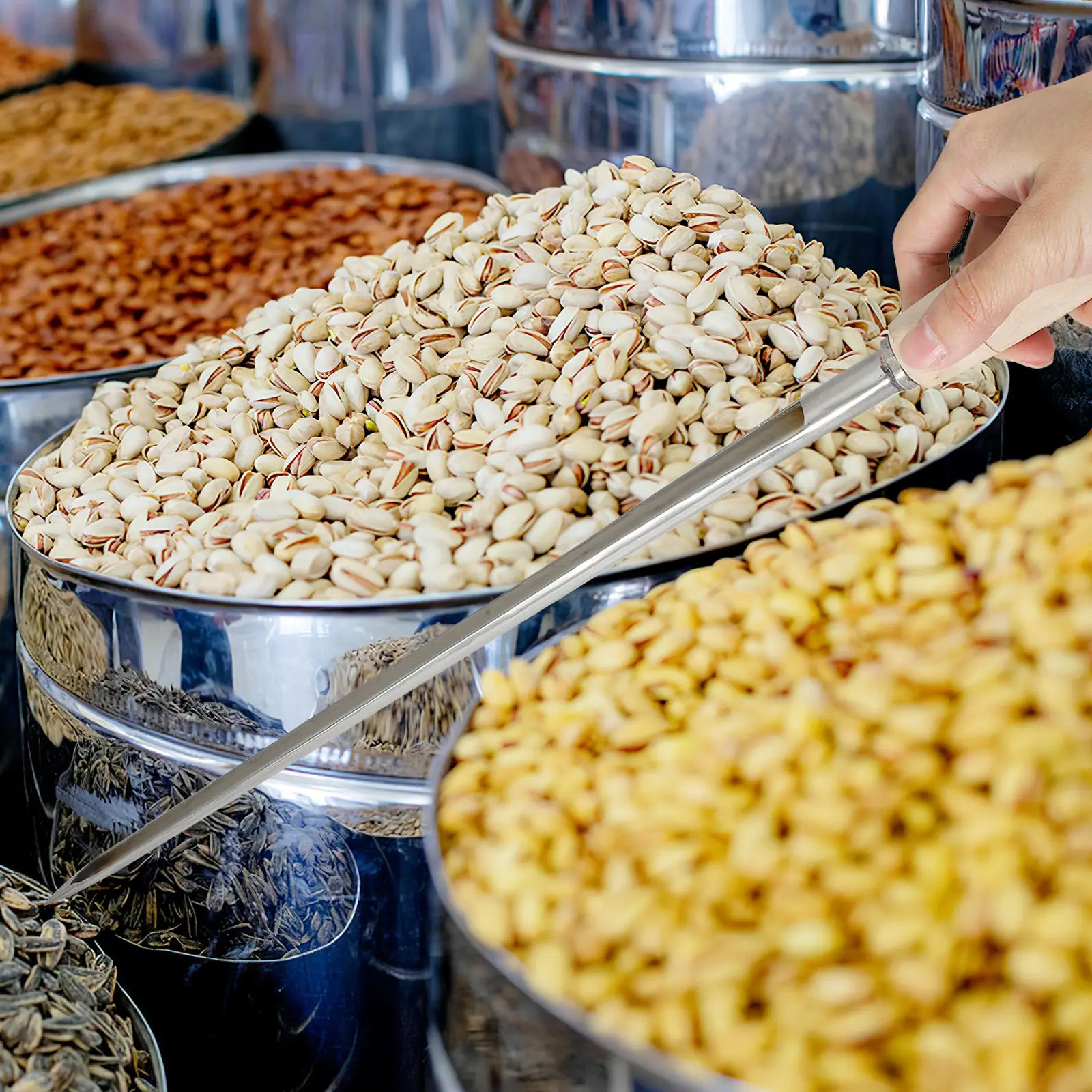 Sampler Cereal for Farm Multifunctional Garden Tools Metal Grains Rice Powder 304 Stainless Steel Sampling