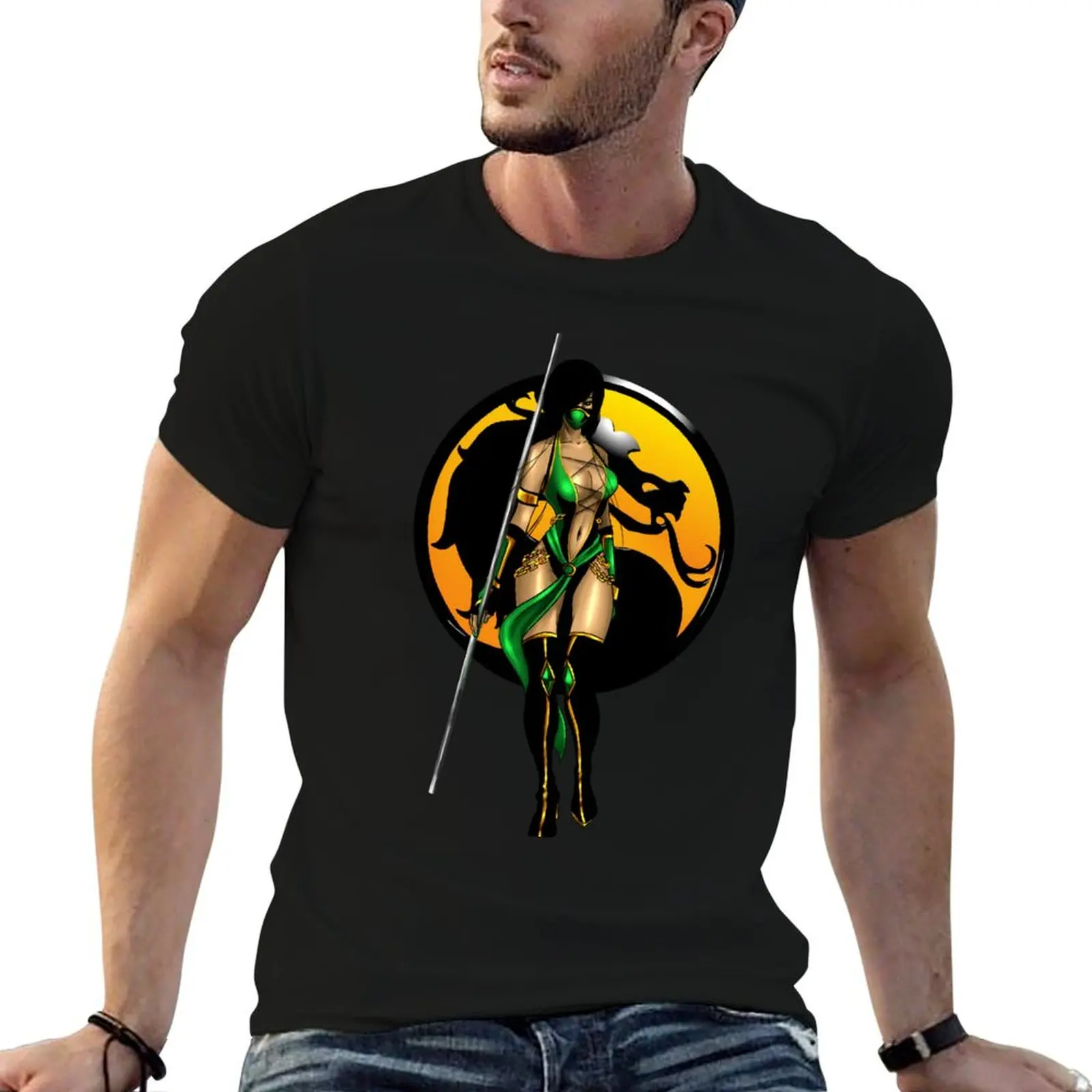 

Kombat t Mortal cotton casual Jade shirt 100% T-Shirt man man t shirts -
