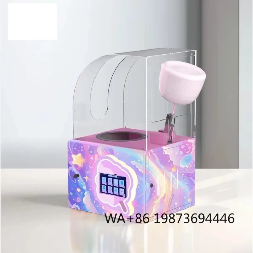 

Table Top Portable Cotton Candy Machine, Small Industrial Robot Vending Machine for Kids
