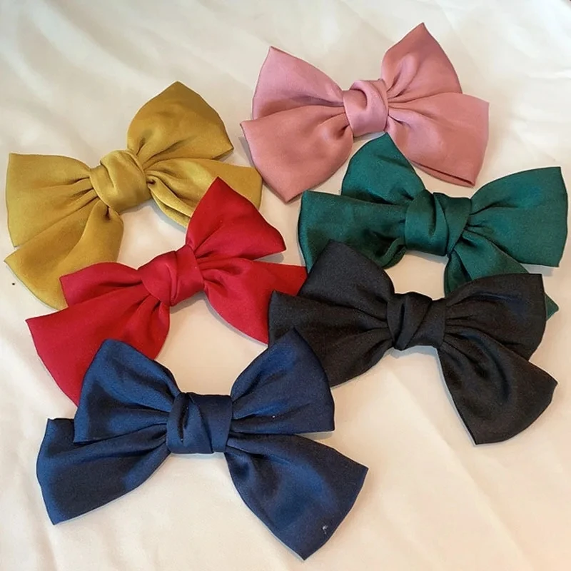 2024 Trendy Big Bows Headband Fabric Elastic Hair Bands for Women Girls Sweet Hairpins Accessories Christmas and New Year Gifts