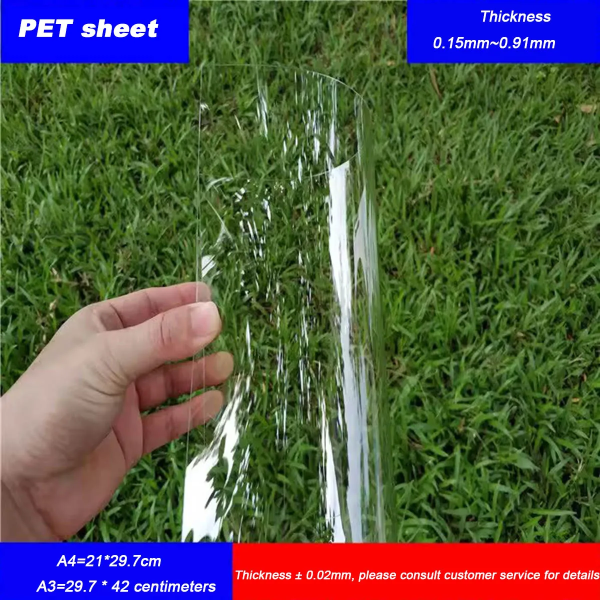 

High Transparency PET Sheet Dustproof And Waterproof Thickness 0.2 0.3 0.4 0.5 0.6 0.8 1.0 1.5 2mm