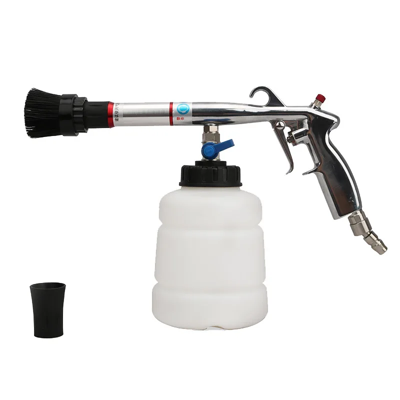 Car Dry Cleaning Gun High Pressure Washer Water Gun Interior Dry Cleaning With Brush For Car Wash Cleaning Tools