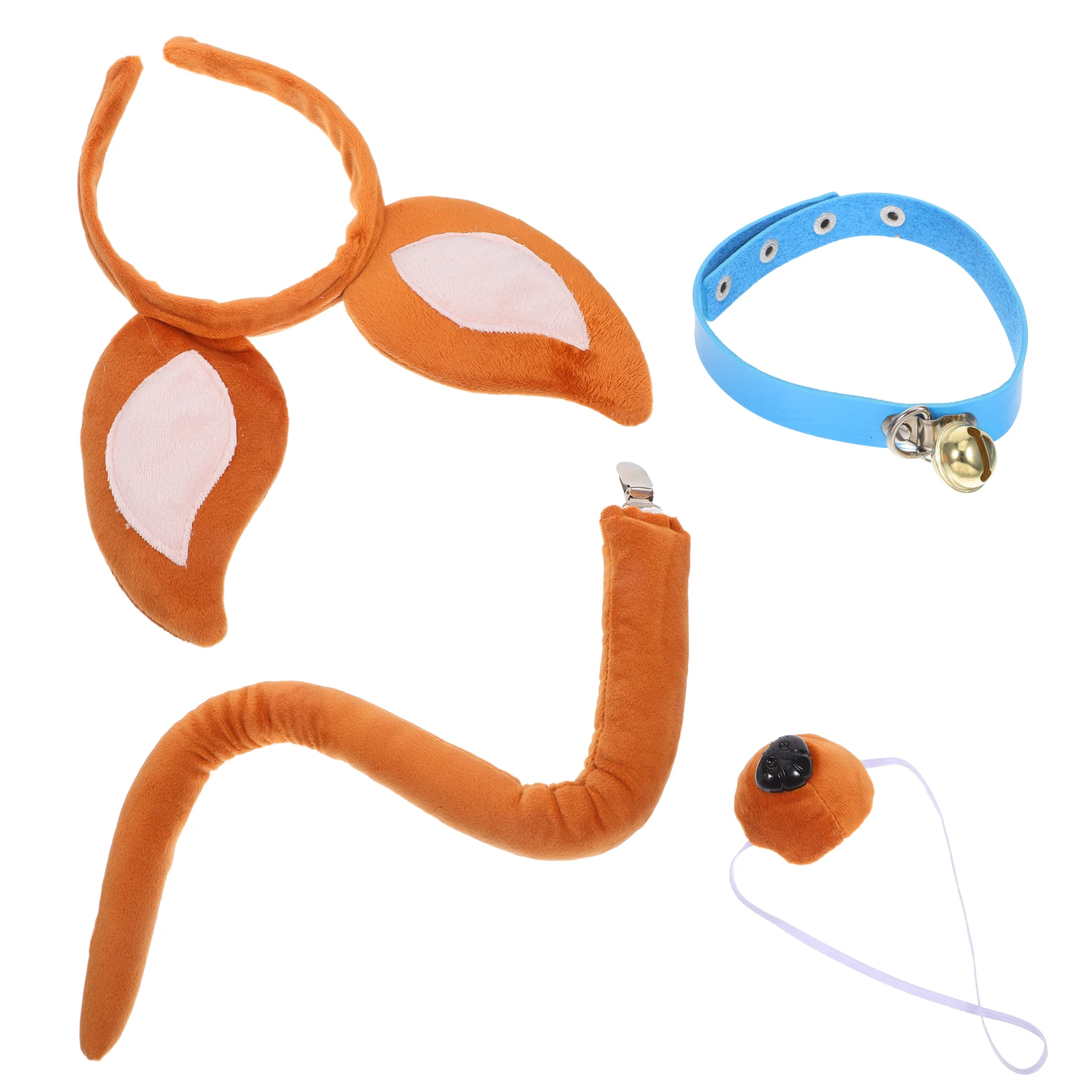 Halloween Pet Headband Dog Costume Gloves Cosplay Carnival Animal Pu Prop Dress up Toddler Ear