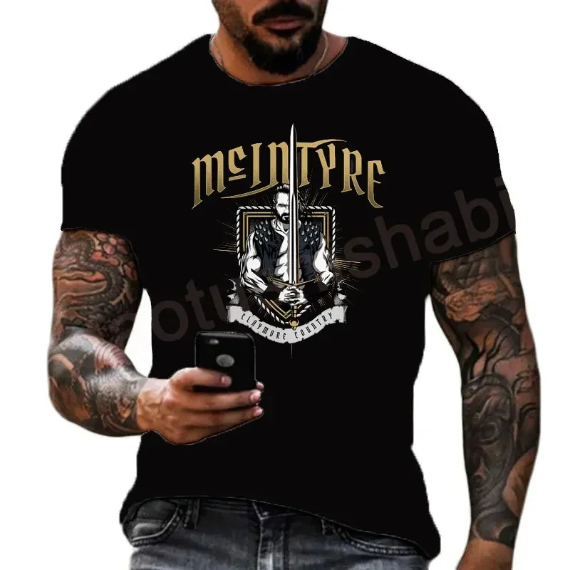 2024 Summer Hot Male 3D Printed Men\'s Top Wrestler Comfortable Breathable Fashion Large Size Loose Quick Dry Short Sleeve