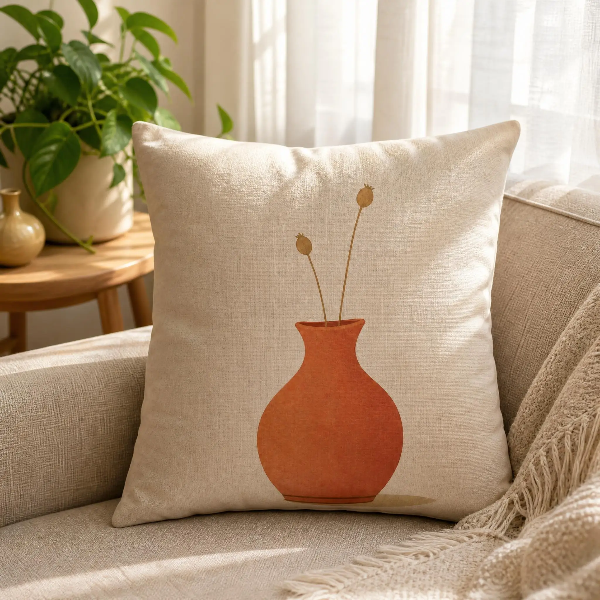 Soft Minimalist Home Pillow Cover, Suitable For Sofa Bedroom Decoration, Unique Holiday Gift view 4