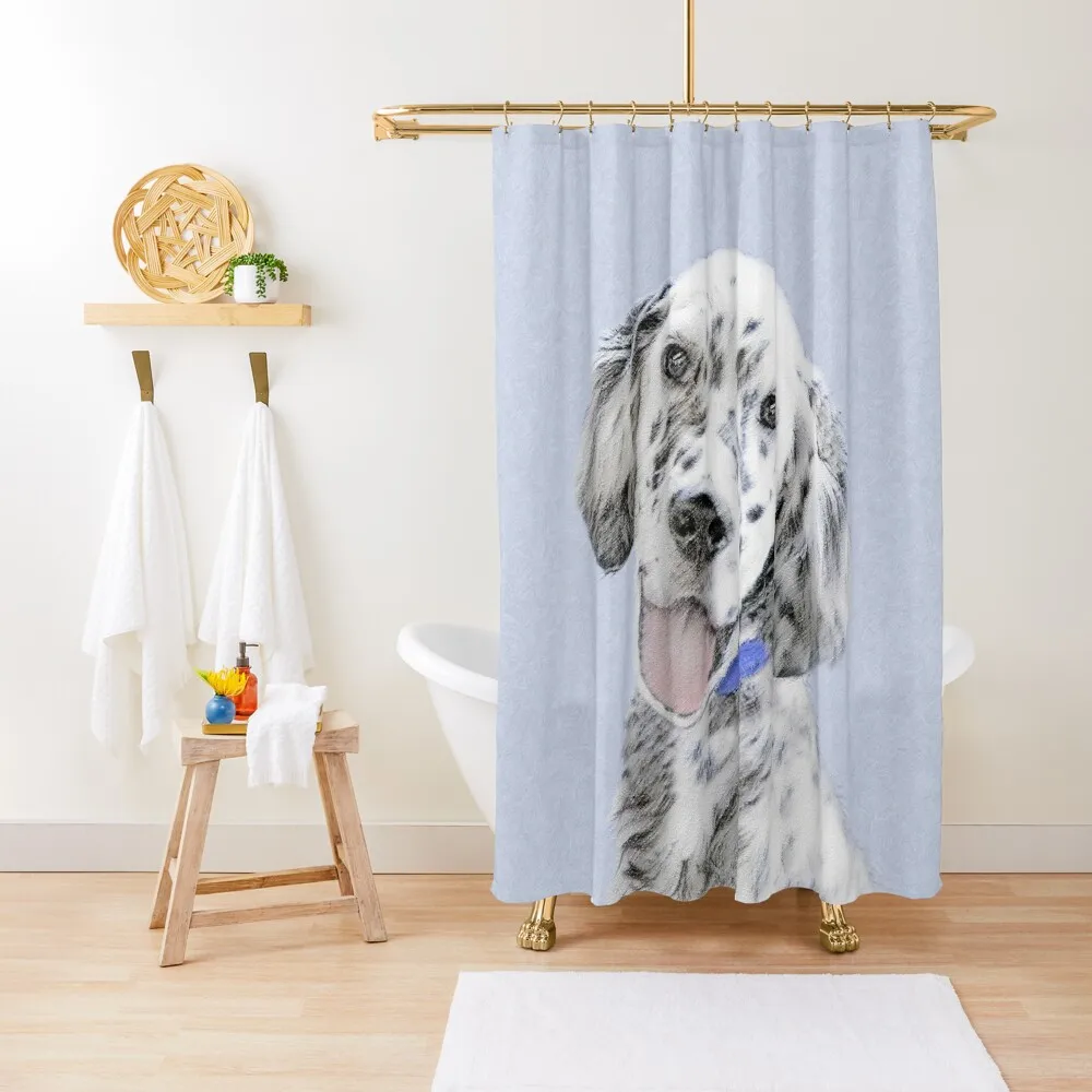 

English Setter (Blue Belton) Shower Curtain Bathroom Deco Shower Bath Bathroom Shower Set Cute Curtain