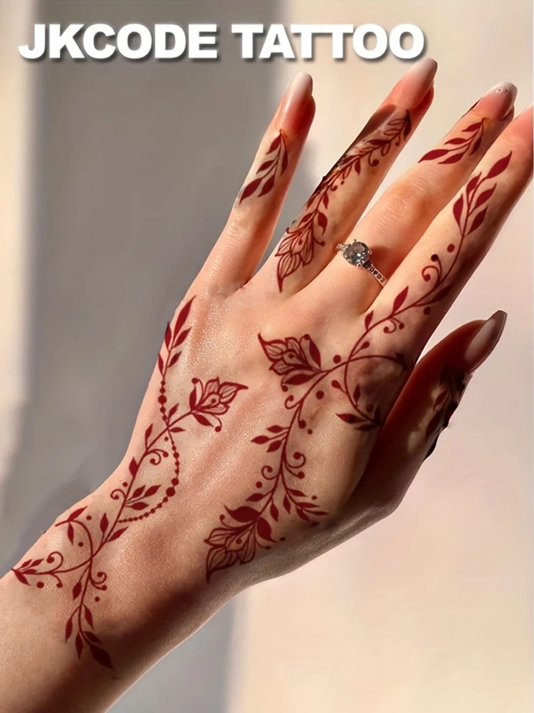 Tatouage à main-Design minimaliste Tatouage du Ramadan-Art corporel élégant et durable pendant 3 à 5 jours pour les mains et les pieds des femmes-Art corporel élégant et durable