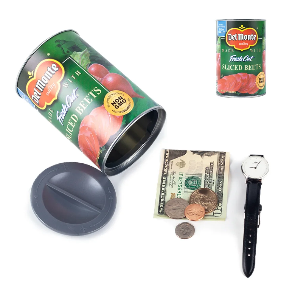 Multi-functional Tinplate BeetFor Box Home Hidden Combo Small Objects Container Money Cans Storage Organizers Safe Hiding