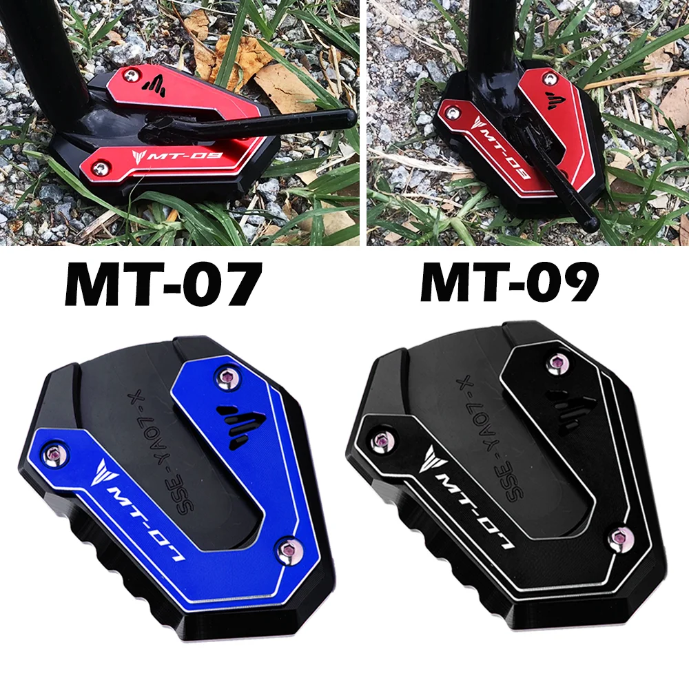 

For YAMAHA MT 07 09 MT07 MT09 MT09 SP FZ07 FZ09 2015-2025 Motorcycle Kickstand Foot Extension Plate Side Stand Enlarger Pad